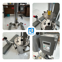 Mesin Homogenizer Emulsifikasi Silverson 5L/10L/50L, Mixer Baja Tahan Karat High Shear, Mesin Dispersi Kecepatan Tinggi untuk Kosmetik dan Cat