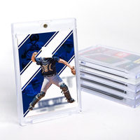 Porte-cartes magnétique 75 PT Étui protecteur de carte de baseball en plastique pour le sport, standard, carte de jeu