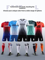 Seragam Olahraga Kustom Sublimasi Kaos Sepak Bola Jersey Setelan Seragam Kit Jersey Sepak Bola