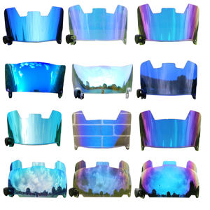 Visières de <span class=keywords><strong>casque</strong></span> de football américain Bleu clair Bleu REVO Bleu pour Riddell Victor pour <span class=keywords><strong>Schutt</strong></span> F7 pour <span class=keywords><strong>Schutt</strong></span> F7 Pro <span class=keywords><strong>Casque</strong></span> américain - Product Image 1