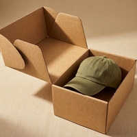 Boîte d'emballage personnalisée pour casquette de baseball, boîtes mystères pour chapeaux, emballage personnalisé pour envoi postal, boîte en papier pour chapeaux