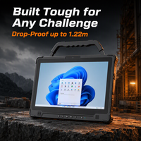 Tablet Tangguh 14 Inci Intel Ultra 7 AI Windows 11 16GB 1000nits Kecerahan Tinggi 1920x1080 Baterai Dapat Ditukar Saat Panas Digunakan untuk Pekerjaan Luar Ruangan