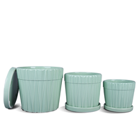 Pot de fleurs chinois en céramique blanche, Mini Pots de fleurs pour décoration intérieure, vente en gros