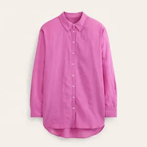 2023 donna estate nuova moda Top Button Up camicetta ampia camicia Vintage manica lunga elegante elegante camicia femminile