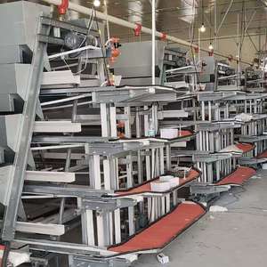 Gabbia per Polli a Strati Tipo A XINYE in Acciaio Zincato con Sistema Automatico di Alimentazione e Raccolta <span class=keywords><strong>Uova</strong></span> per Allevamento Avicolo - Product Image 3