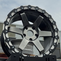 Jantes forgées chromées personnalisées TE37 à six branches, 17, 18, 19 pouces, monobloc, 5x114.3/5x120, finition brillante, lèvres polies, ajustement universel