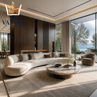 Ensemble de meubles de salon sur mesure Vantel, canapé moderne de luxe, table basse pour projet résidentiel haut de gamme