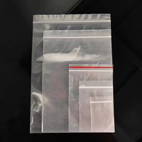 Sac à fermeture éclair transparent auto-scellant imprimé sur mesure, sac en plastique transparent refermable imperméable pour l'emballage des aliments