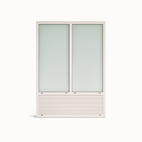 Topbright - Grille de fenêtre PTAC moderne en alliage d'aluminium à lamelles fixes horizontales en acier inoxydable pour hôtel américain, idéale pour le salon