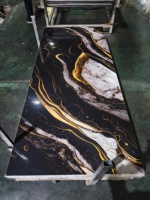 Panneau mural en PVC marbré imperméable RTS à expédition rapide 3,5 mm avec protection ignifuge facile à nettoyer pour les projets de rénovation