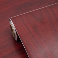Papel tapiz decorativo Interior de piel de puerta con textura de madera, muebles para máquina de laminación plana y al vacío, uso de película de PVC