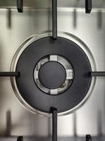 Table de cuisson encastrable gaz et électrique avec 4 brûleurs en acier inoxydable, fiable et facile à nettoyer, pour usage domestique et hôtelier