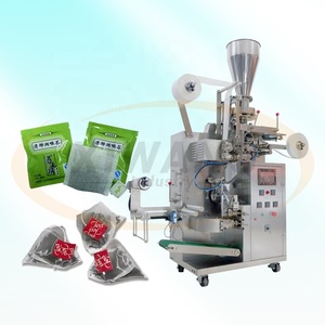 Máquina Eléctrica de Alta Productividad de Doble Función para Llenado y Sellado de Bolsas de Té y Café, para Bolsas Interiores/Exteriores de Plástico/Vidrio/Papel, con PLC - Product Image 1
