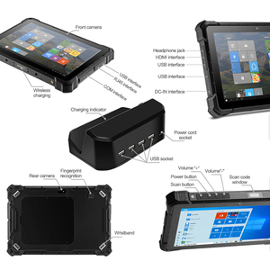 10.1 inch 6GB Ram 128GB 6000mAh Win10 công nghiệp IP67 gồ ghề Tablet <span class=keywords><strong>PC</strong></span> công nghiệp tablet với 1D/2D Scanner RJ45 RS232 - Product Image 6