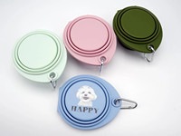 Bol automatique pour animaux de compagnie en silicone durable, pliable, portable, pour voyages en plein air, étanche, anti-déversement, pour nourriture et eau
