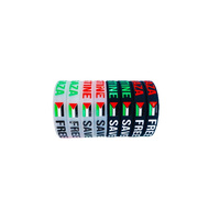 Bracelet en silicone souple en forme de carte de Palestine, vente en gros