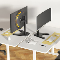 Nouveau support de moniteur en métal réglable en hauteur pour ordinateur, vente directe d'usine, support de montage sur table, 13-27 pouces, moniteur unique