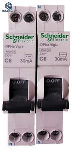 Interruptor Diferencial IDPNA VIGI+ C6A, Dispositivo de Protección Contra Fugas, 230V, Protección Contra Sobrecarga y Cortocircuito - Product Image 1