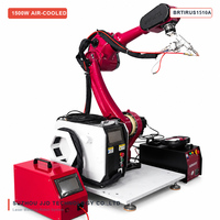 Robot de soudage laser refroidi par air 1500W BRTIRUS1510A, bras robotisé 6 axes, alimentation par fil, plaque fine, acier inoxydable, aluminium, IP54, 300 mm/s