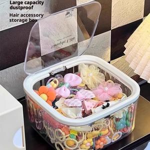 Boîte de rangement d'accessoires de cheveux pour enfants en plastique de grande capacité pour les épingles <span class=keywords><strong>à</strong></span> cheveux des filles Headropes <span class=keywords><strong>Bijoux</strong></span> Little Girl's Hair Headwear - Product Image 2