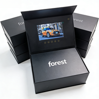 Boîte cadeau vidéo LCD personnalisée Forest Packing, écran HD 7 pouces, rechargeable par USB, pour la promotion de la marque d'entreprise