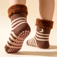 Chaussettes d'hiver tricotées 3D hypoallergéniques, respectueuses de la peau, antidérapantes, respirantes, absorbant la transpiration, épaisses, décontractées et sportives