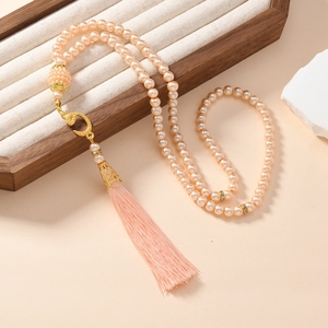 99 Beads 6mm Crystal Glass Tasbih Muslim Prayer Beads Necklace Wholesale Misbaha <strong>for</strong> Dhikr Ramadan <strong>Eid</strong> <strong>Gift</strong> - Product Image 3
