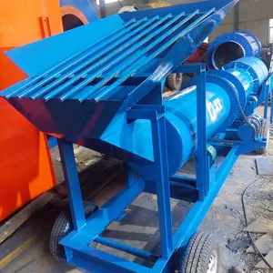 Kleinformat Goldwaschmaschinen 5 t/h Trommel für alluvialen Goldbergbau