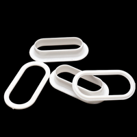 Vente en gros d'usine Ensemble d'oeillets ovales en plastique blanc sans bavure pour rideau Sac à dos Vêtement Taille personnalisée