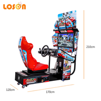 Machine de Jeu de Course Automobile Électronique d'Intérieur Outrun 32, Simulateur Vidéo d'Arcade à Monnayeur pour Centre de Loisirs, Kit de Vente