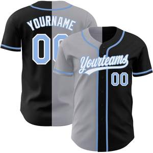 Maillots de baseball personnalisés à rayures dégradées uniformes d'équipe sportive cousus personnalisés pour adultes jeunes enfants ensemble de chemises - Product Image 5