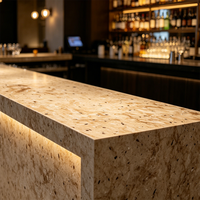 Panneau de surface solide, grande dalle, moderne, écologique, durable, pour table de hôtel, panneau mural de salle de bain