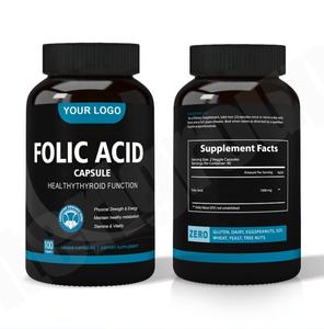 תוסף צמחי OEM <span class=keywords><strong>500</strong></span> מ\\\"ג קפסולות רכות של ויטמין <span class=keywords><strong>B</strong></span> קומפלקס, חומצה פולית (ויטמין B9), למבוגרים ובני נוער, לא מומלץ לנשים בהריון - Product Image 2