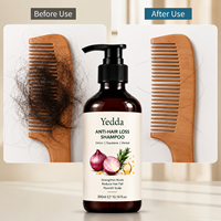 Shampoo anti-chute de cheveux naturel à l'oignon, sans sulfate, à base de squalane, pour la croissance des cheveux, en gros, marque privée OEM