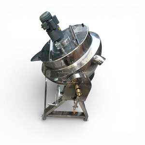 Marmita Industrial de Vapor Eléctrica a Gas de 500 Litros, Olla de Acero para Cocción con Agitador, para Mermelada al Vapor - Product Image 4