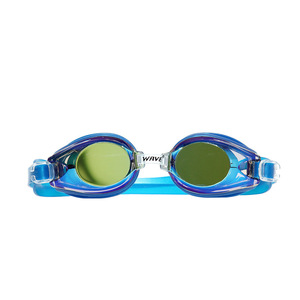 Gafas de natación Wave con lentes con revestimiento de espejo, antivaho, de silicona, ajuste universal - Product Image 2