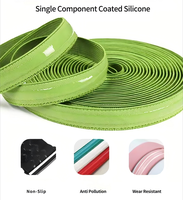 Revêtement antidérapant en silicone liquide transparent pour genouillère en tissu de nylon sangle Textile OEKO TEX
