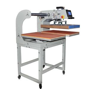 Khí nén đôi trạm bán tự động truyền nhiệt Báo Chí in ấn trượt t Áo sơ mi máy dập nổi cho hàng may mặc logo mới cho - Product Image 2