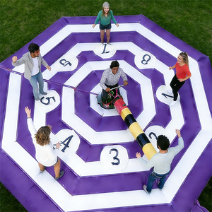 EASYFUN <span class=keywords><strong>Jeu</strong></span> gonflable Wipeout Bike Sweeper, parcours d'obstacles rotatif Meltdown, défi sportif, <span class=keywords><strong>jeu</strong></span> Wipeout Arm Sweeper - Product Image 3