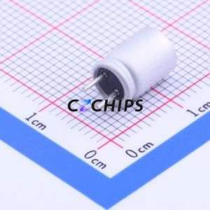 Condensador Sólido 6R3AREP681M06X8E11, Componente de Orificio Pasante (THT), D6.3xL8mm 680uF 20% 6.3V 4A100kHz - Product Image 2