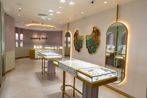 ตู้โชว์เครื่องประดับทันสมัยออกแบบได้ตามต้องการตู้โชว์เครื่องประดับการออกแบบเฟอร์นิเจอร์สำหรับร้านขายเครื่องประดับ - Product Image 5