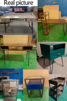 Meubles de bureau de qualité supérieure pour la maison avec étagère latérale, bureau d'étude en bois, table d'ordinateur, bureaux pour PC