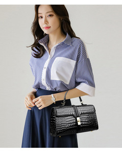 New PU Leather Large Capacity Woman Handbag Grid Shoulder <b>Bag</b> Fashion Casual Designer Crossbody Ladies PurseBag Women's <b>Bag</b> - Product Image 5