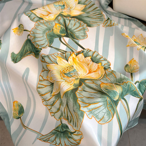 2024 Floral Silk <strong>Scarf</strong> Women's Spring and Autumn <strong>Korean</strong> Style 70*70 Satin square <strong>Scarves</strong> - Product Image 4