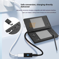 Câble de charge USB-C vers 3DS/2DS/NEW 3DS XL/NDSI Tideseer 08 10cm PD Type-C Noir