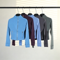 Expédition Rapide Ensembles Veste Legging Short Femme Fournisseur en Gros Vêtements en Gros pour Femmes Produit de Marque à Logo Côtelé par Transfert Thermique
