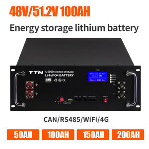 แบตเตอรี่ LiFePO4 ขนาด 10kWh 20kWh 48V 51.2V 100Ah 200Ah พร้อมระบบจัดการแบตเตอรี่ (BMS) สำหรับระบบกักเก็บพลังงานแสงอาทิตย์ภายในบ้าน - Product Image 3