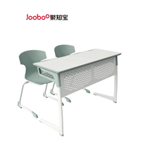 Bureau d'étude double réglable en hauteur pour étudiants, table en bois avec 2 chaises pour salle de classe, mobilier scolaire pour enfants