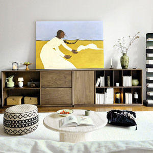 Français crème-Style décoratif huile sur toile peinture buffet salon canapé fond suspendu chambre Art moderne Mural - Product Image 2