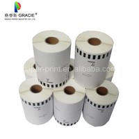 Compatible r Étiquettes DK-22243 sans support en plastique noir